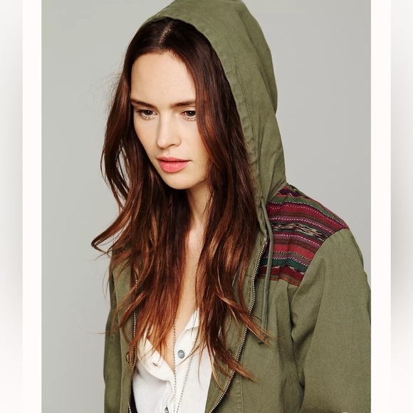 Jen’s Pirate Booty for Free People Green Parka Utility Jacket - Picture 3 of 16